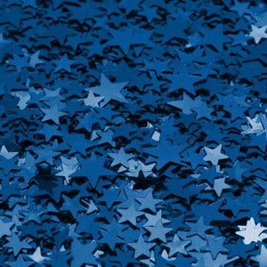 Crafter's Vinyl Supply Cut Vinyl ORAJET 3651 / 12" x 12" Blue Printed Faux Glitter Stars - Pattern Vinyl and HTV by Crafters Vinyl Supply