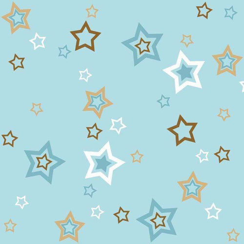Scattered stars pattern in soft pastel colors