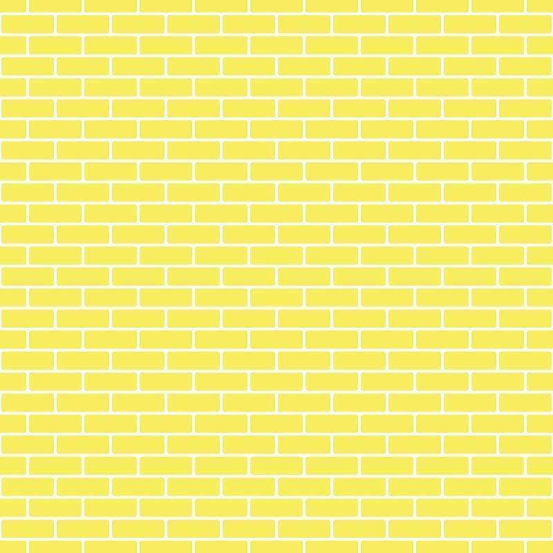 A seamless pattern of stylized yellow brickwork