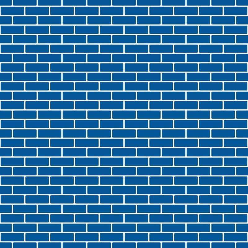 Seamless brick pattern in shades of blue