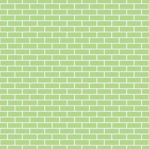 Green brick wall pattern
