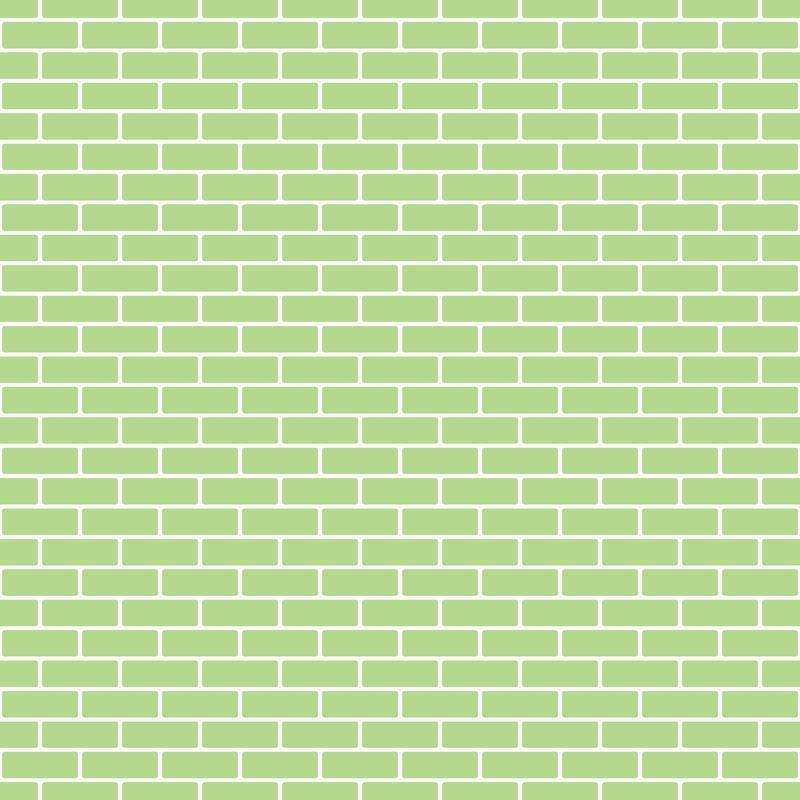 Green brick wall pattern