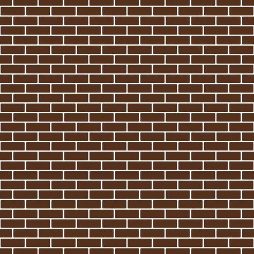 Seamless brown brick wall pattern