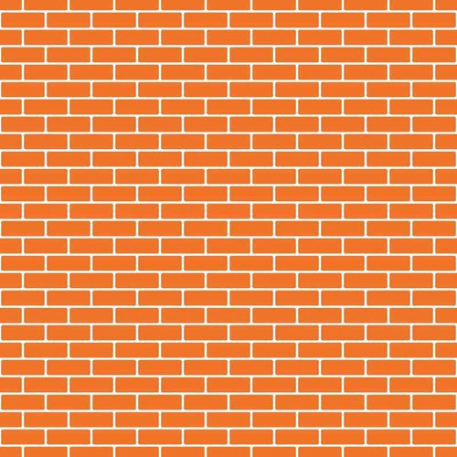 Seamless orange brick wall pattern