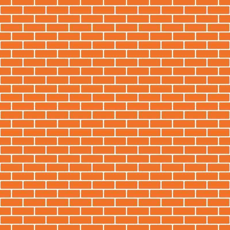 Seamless orange brick wall pattern