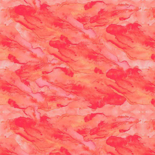 Abstract watercolor pattern in shades of red and pink