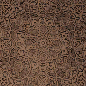 Detailed mandala pattern with floral and geometric motifs