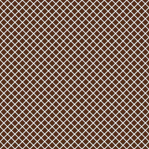 Brown lattice pattern on a cream background