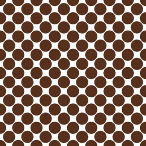Seamless brown polka dots on a beige background