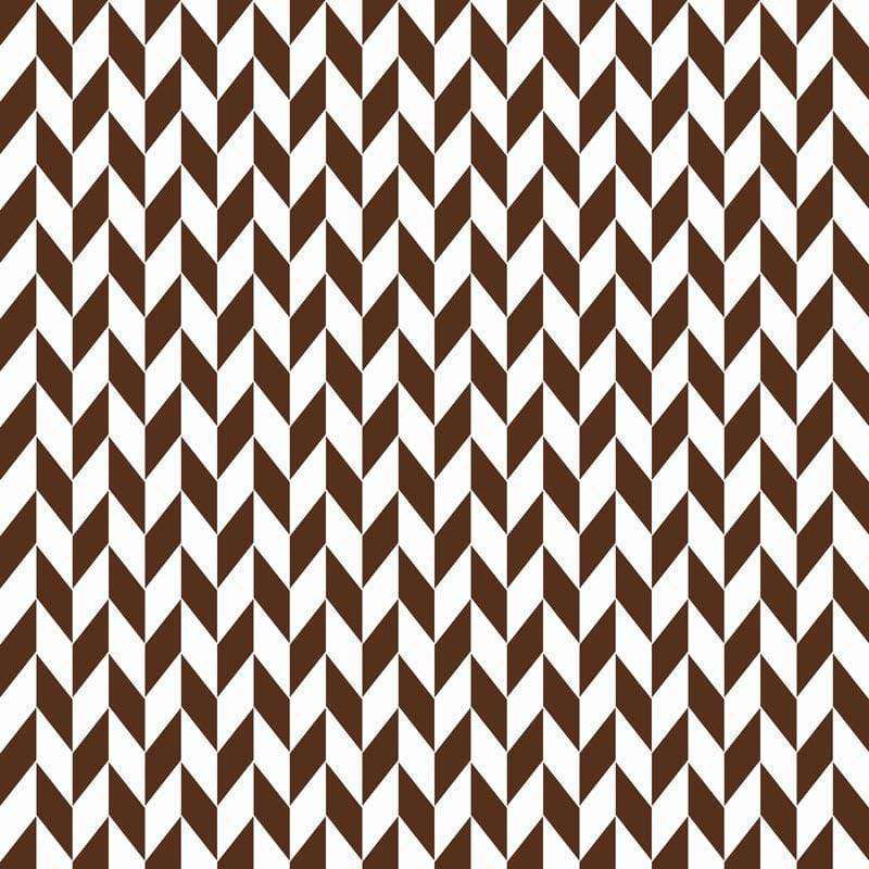 Alternating brown and white chevron pattern