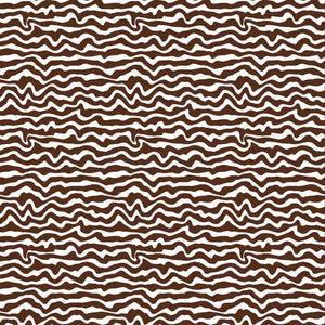 Wavy brown and white geometric pattern