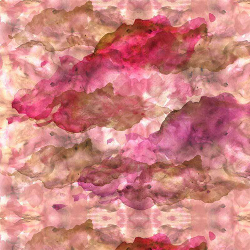 Abstract watercolor pattern with blush and burgundy tones