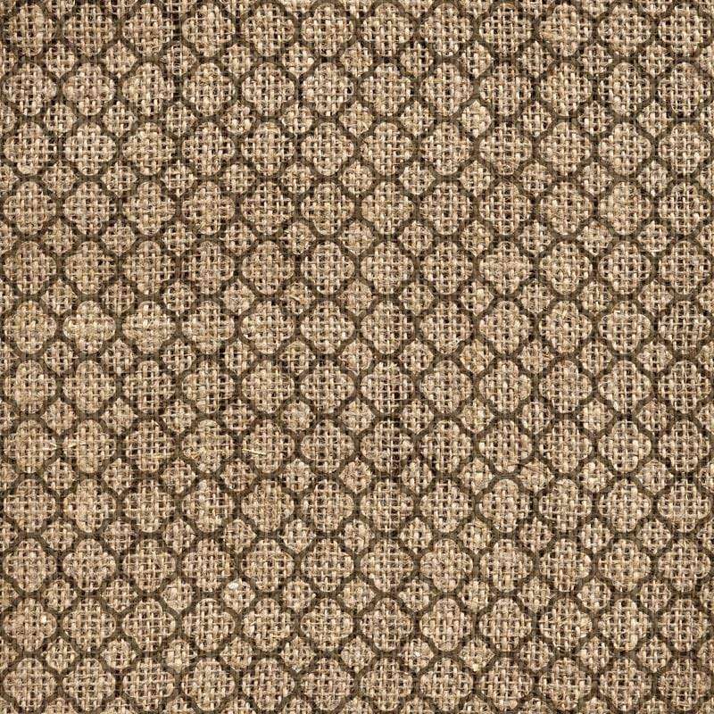 Intricate burlap lattice pattern