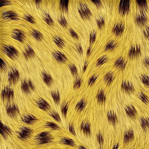 Abstract faux animal fur pattern in gold and black
