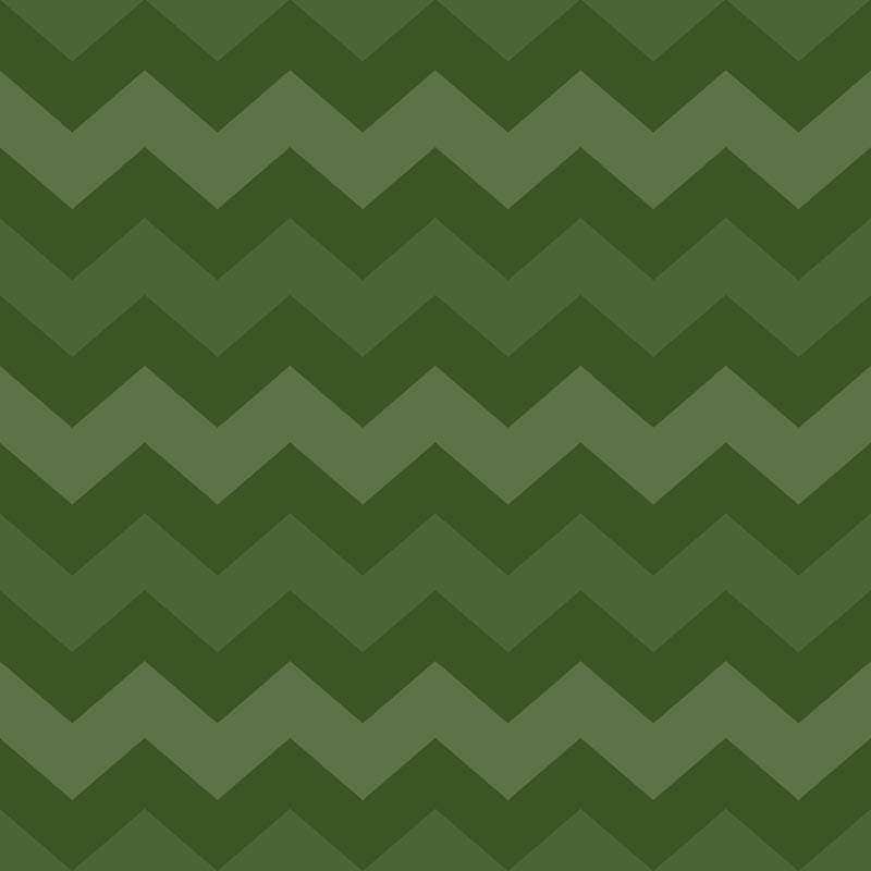 Zigzag pattern in varying shades of green