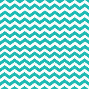 A repeating zigzag pattern in shades of aqua and white