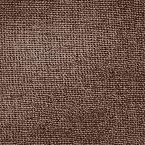 Close-up of brown burlap fabric texture