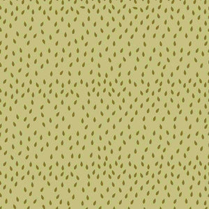 Abstract teardrop pattern on olive background