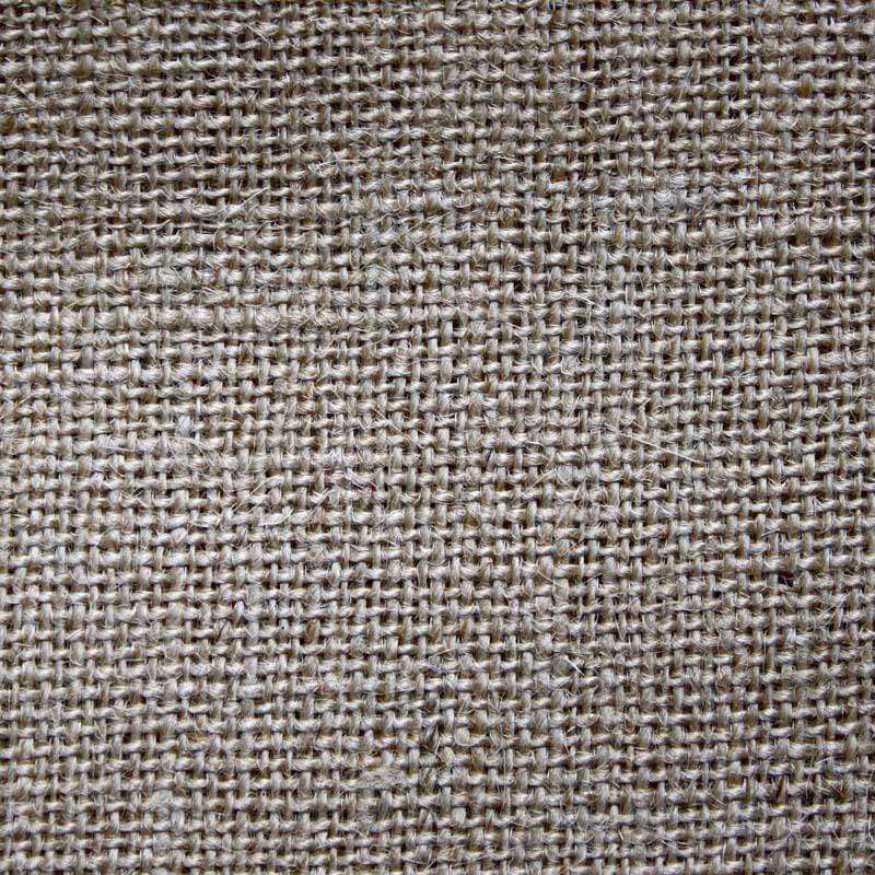 Close-up of a natural burlap fabric texture