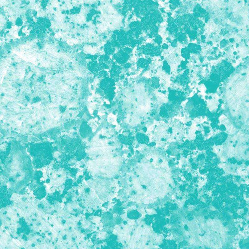 Aqua blue abstract pattern with textured spots and speckles