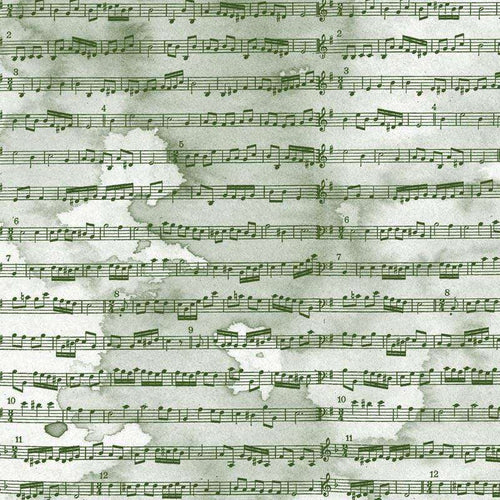 Aged musical score pattern