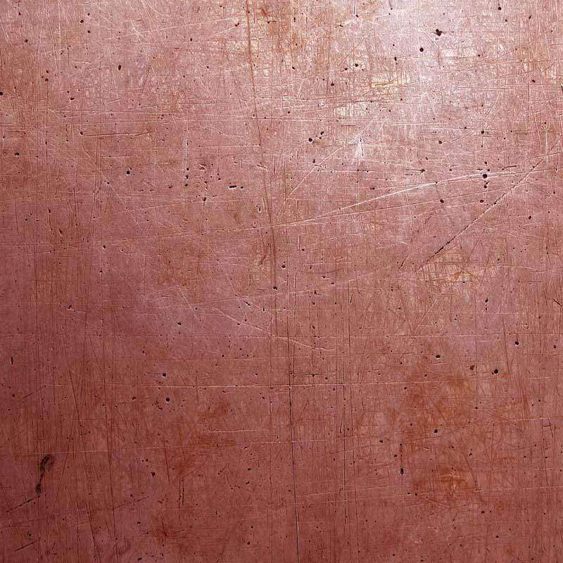 Distressed copper texture with scratches