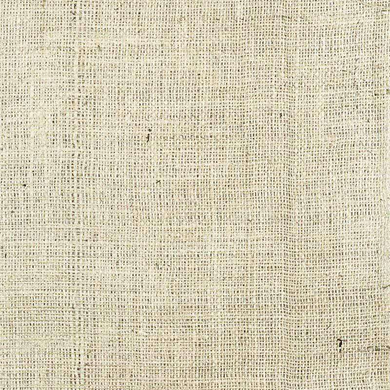 Close-up of beige linen fabric texture