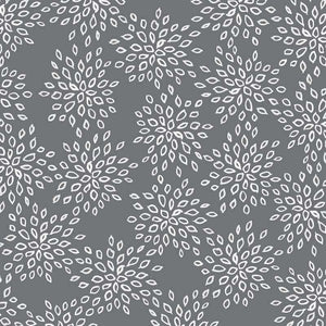 Elegant grey and white leaf pattern