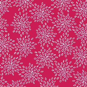 Pink floral pattern fabric design