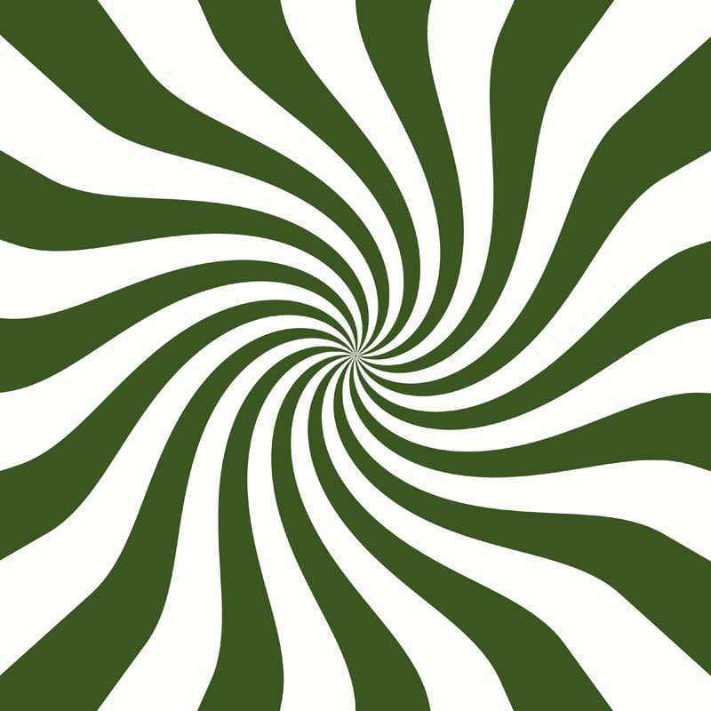 Green and white swirling pattern