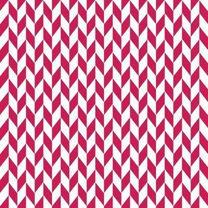 Crisp red and white chevron pattern