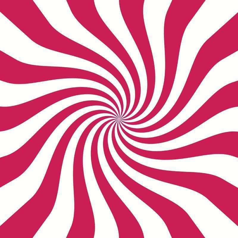 Red and white abstract swirl pattern