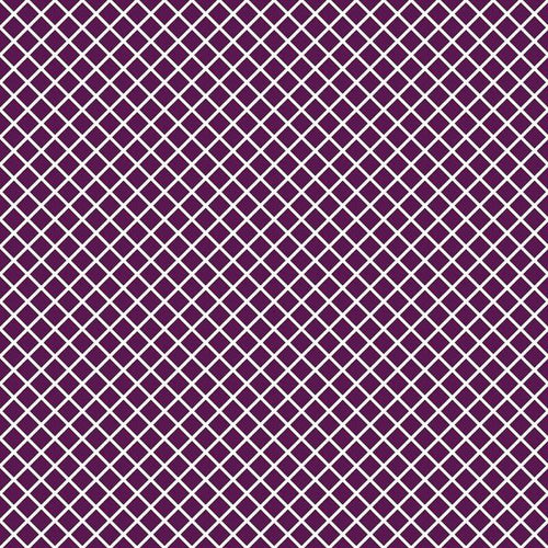 Purple and white diamond lattice pattern