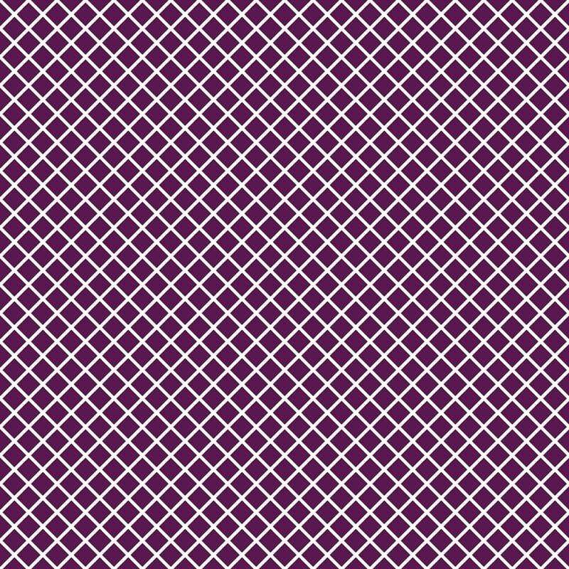 Purple and white diamond lattice pattern