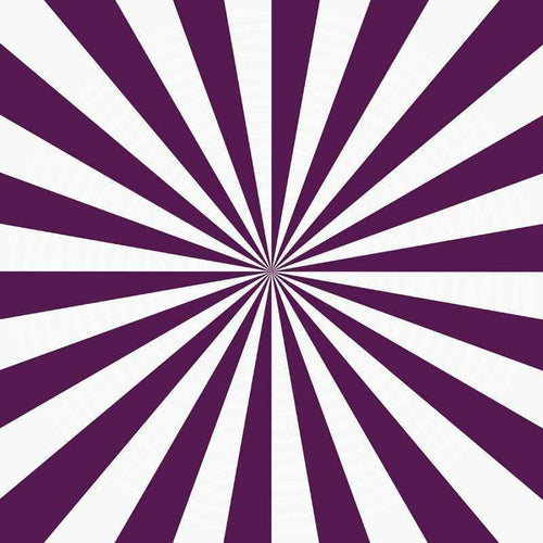 Abstract radial stripe pattern with alternating purple and white