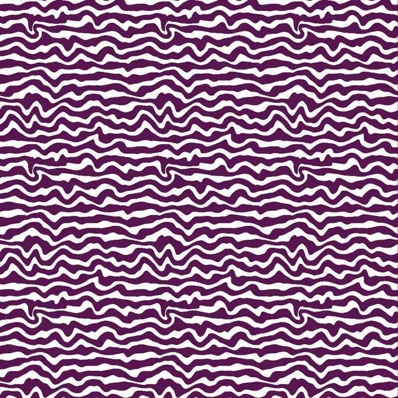 Abstract purple and white wavy pattern