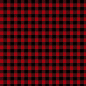 Traditional red and black checkered pattern