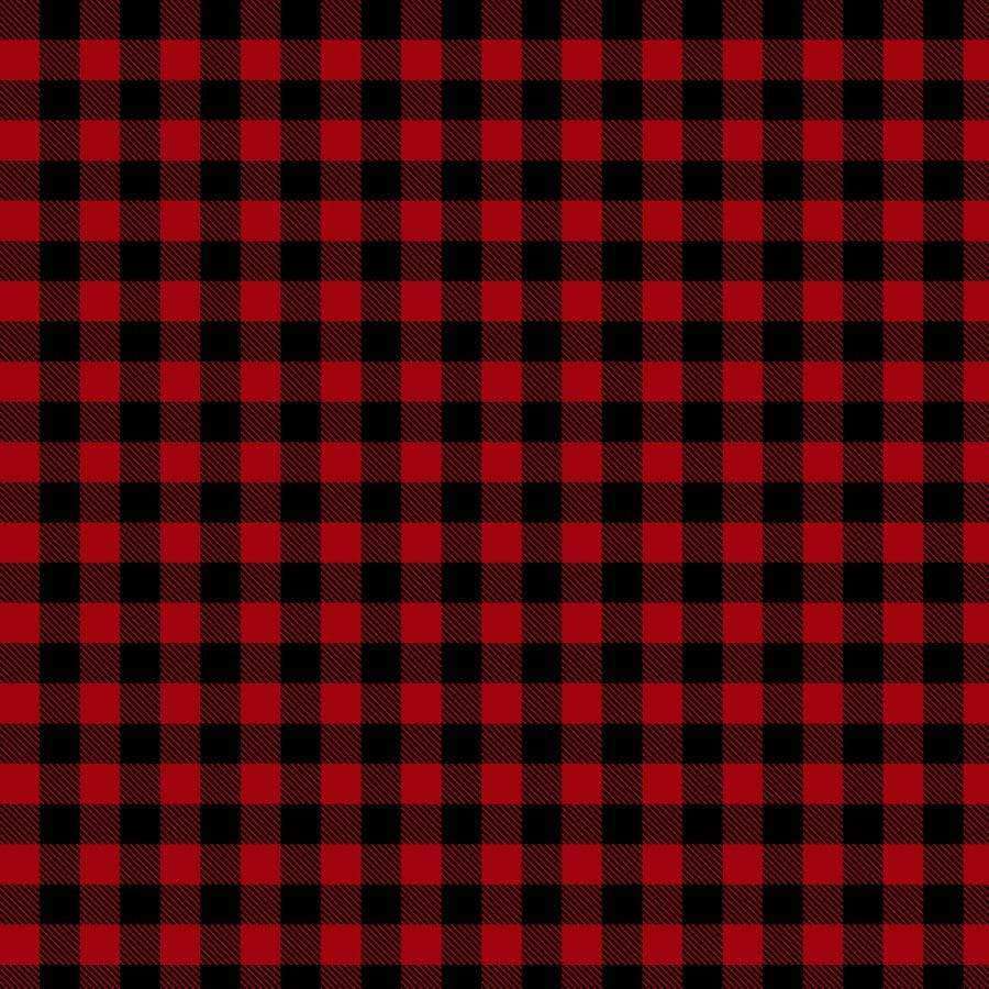 Traditional red and black checkered pattern