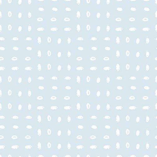 Abstract white droplet pattern on a pale blue background