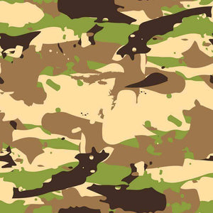 Abstract camouflage pattern with earth tones