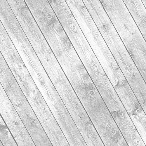 Black and white image of wooden planks