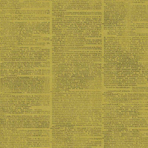 Aged yellow paper with overlaid text