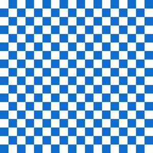 Blue and white checkered pattern