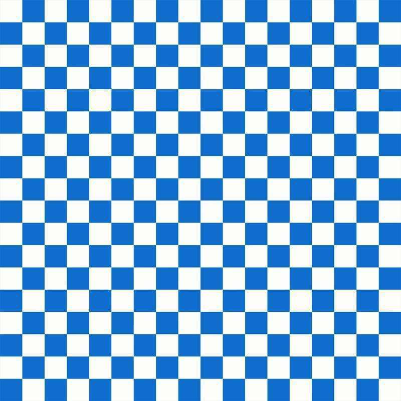 Blue and white checkered pattern