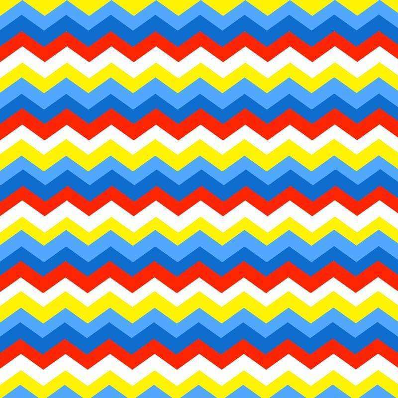 Multicolored zigzag pattern