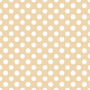 Seamless beige background with white polka dots