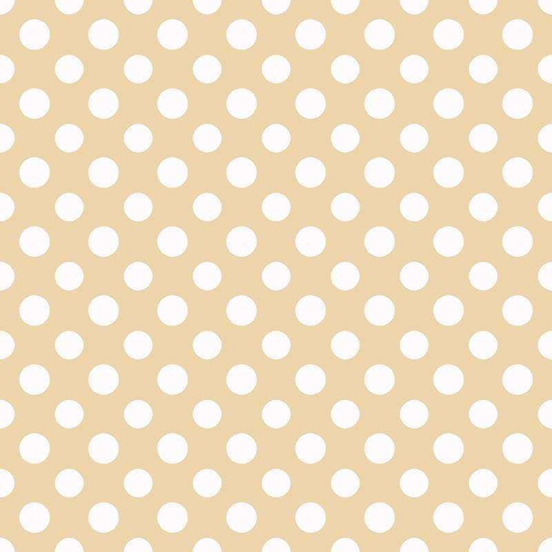 Seamless beige background with white polka dots