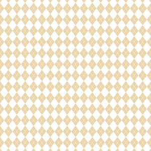 Argyle pattern in beige and white tones