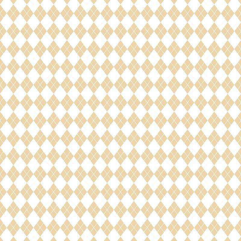 Argyle pattern in beige and white tones