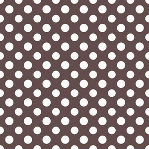 Simple polka dot pattern on a brown background